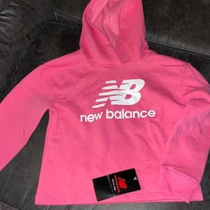 New balance hoodie pink kids